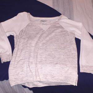 Light tan and cream AE sweater